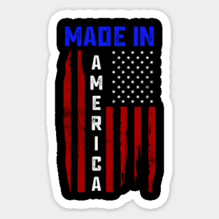 Made in America, American Flag, Patriot Magnet
