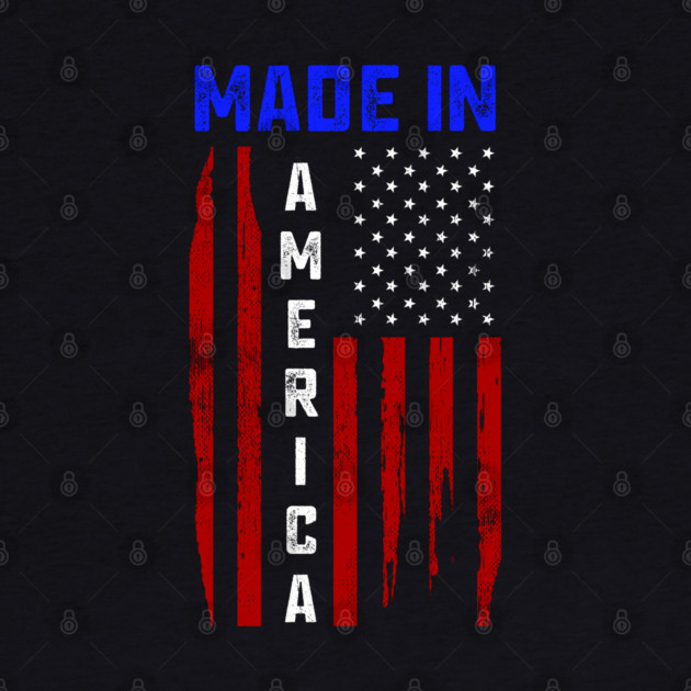 Made in America, American Flag, Patriot by Silly Me Studio
