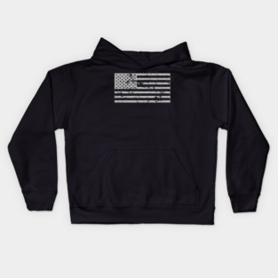 USA Flag, American, Patriot Kids Hoodie