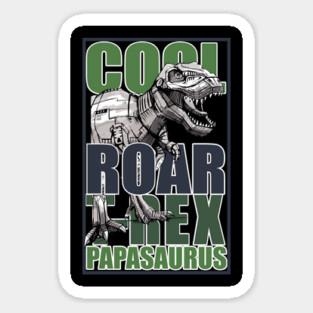 T Rex Papasaurus Magnet