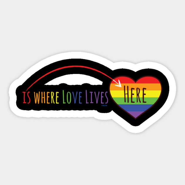 Here is where love lives t-shirt Magnet by creative