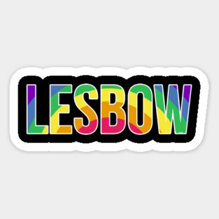 Lesbow Rainbow Word Gay Pride Month 2 t-shirt Shirt Tee Gift Magnet