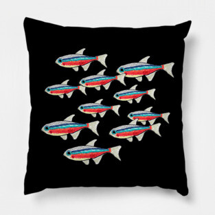 Neon Tetra Pillow