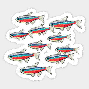 Neon Tetra Sticker