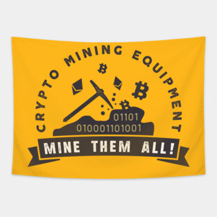 Cryptocurrency Mining Equipment Tapestry