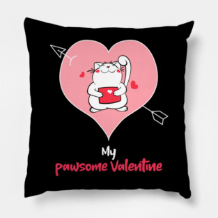 My Pawsome Valentine Pillow