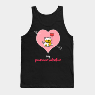 My Pawsome Doggie Valentine Tank Top