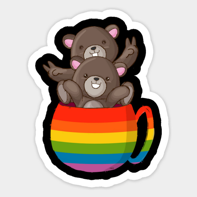 Bear Rainbow Flag Bears Cup Gay Pride graphic Magnet by creative