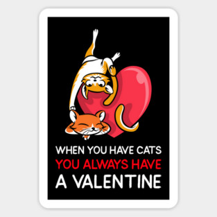 Valentine Cats Magnet