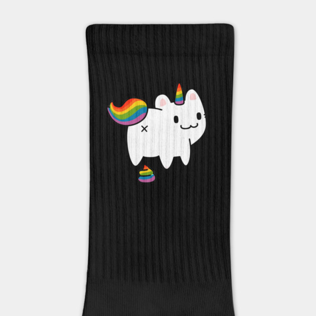 Caticorn Rainbow Flag Gay Pride & Poop Gay design by creative