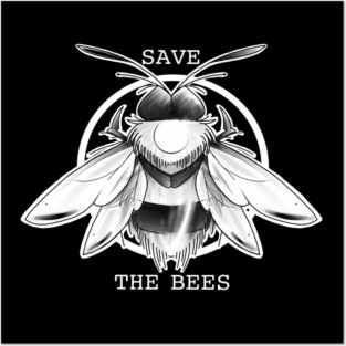 save the bees Posters and Art