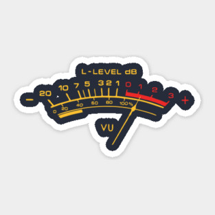 vu meter Sticker