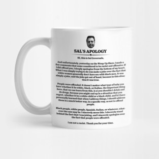 Sal's Apology Mug