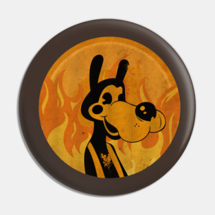 Rubberhose Cartoon Wolf Pin