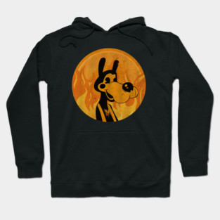 Rubberhose Cartoon Wolf Hoodie