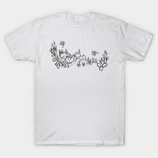 Mediterranean Village Fig tree T-Shirt