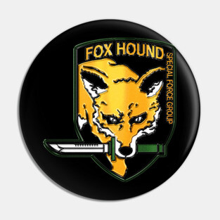 Foxhound Crest Pin