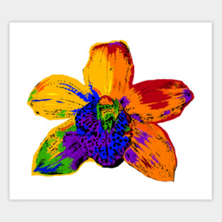 Rainbow Orchid 2 Sticker