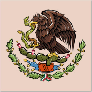 Mexican Coat of Arms Posters and Art