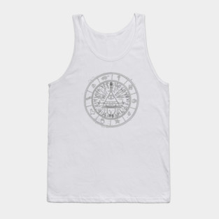 BILL CIPHER WHEEL BLack/White ( GRAVITY FALLS ) Tank Top