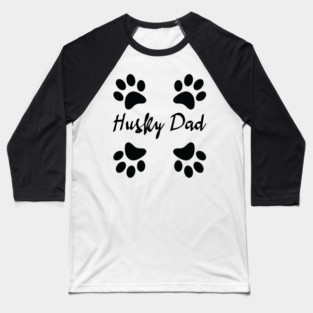 Husky Dog Baseball T-Shirt
