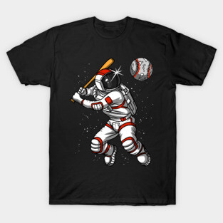Space Astronaut Baseball T-Shirt