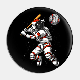 Space Astronaut Baseball Pin