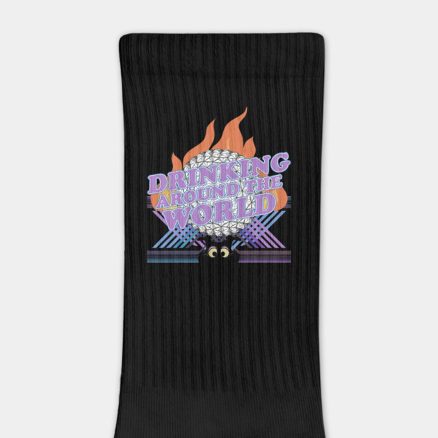 Drinking Around the World showcase Pavilion flame and Spaceship Earth by Joaddo