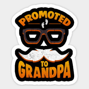 Promoted to Grandpa T-Shirt Funny Father’s Day Tee Shirt Gift Magnet