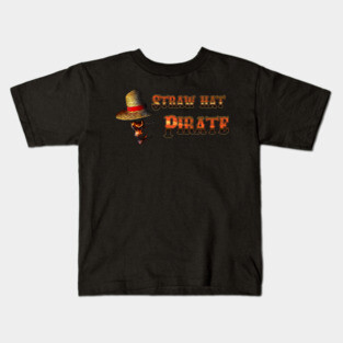 Straw hat pirate Kids T-Shirt