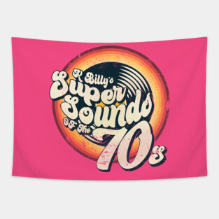 K Billy's Super Sounds of the 70s - distressed Tapestry
