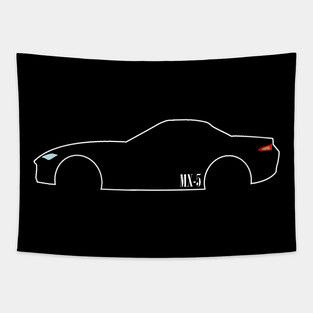 Miata Outline MX-5 ND IV White Tapestry