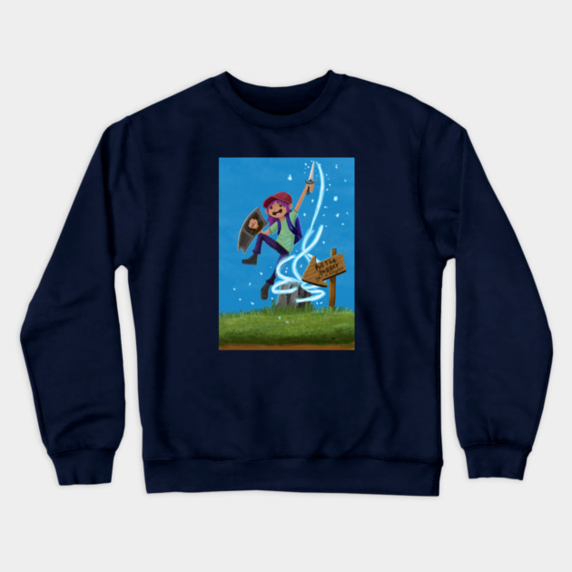 PULL THE DAGGER GET A KINGDOM Crewneck Sweatshirt by droidmonkey