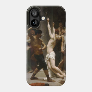 The Flagellation of Our Lord Jesus Christ by William-Adolphe Bouguereau Phone Case