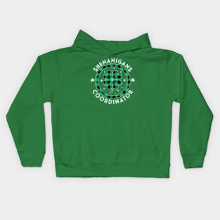 Shenanigans Coordinator Funny Teacher St Patrick's Day Plaid Kids Hoodie
