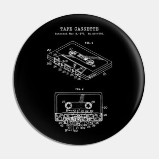Tape Cassette Patent White Pin