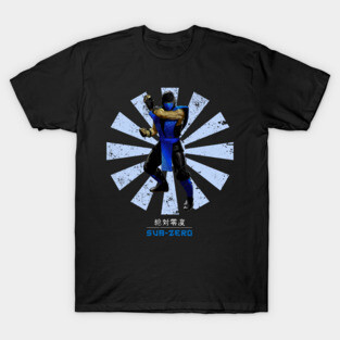 Sub Zero Retro Japanese Mortal Kombat T-Shirt