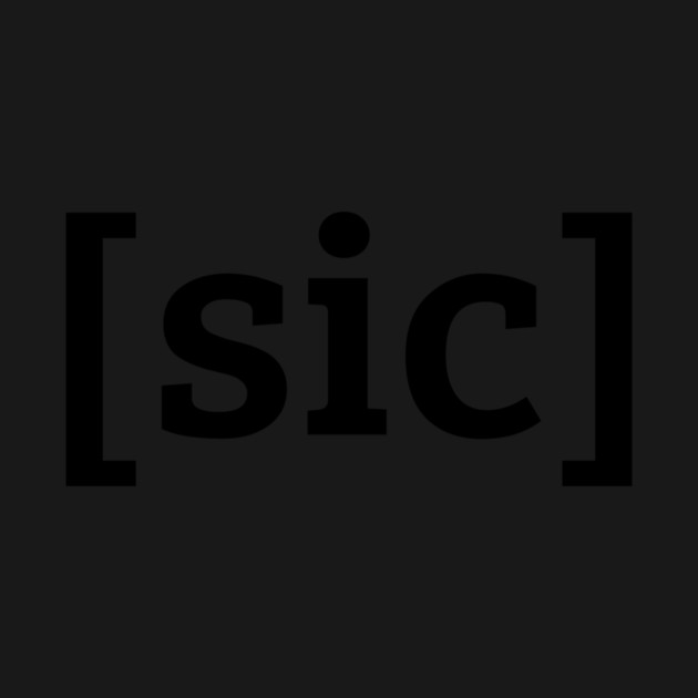 [sic] Black Lettering by See Generally