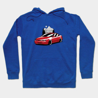 Red Opel Calibra Classic Coupe Hoodie