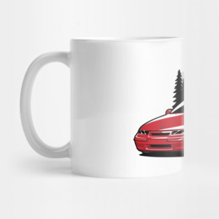Red Opel Calibra Classic Coupe Mug