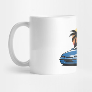 Blue Opel Calibra Classic Coupe Mug