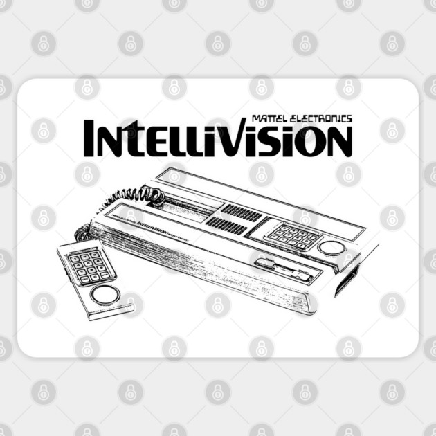 Mattel Intellivison Retro Vintage 70's 80's Home Gaming Arcade Video system Sticker by Joaddo