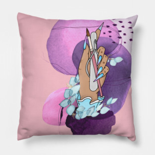 Brush in hand Pillow