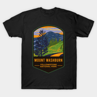 Mount Washburn Yellowstone National Park T-Shirt