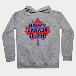 Happy Canada D'eh! (Navy) Hoodie
