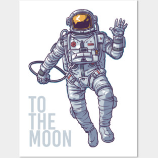Litecoin Astronaut Posters and Art