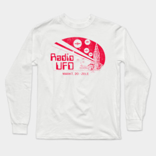 Radio UFO, Belgium / 80s Radio Station Long Sleeve T-Shirt
