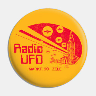Radio UFO, Belgium / 80s Radio Station Pin