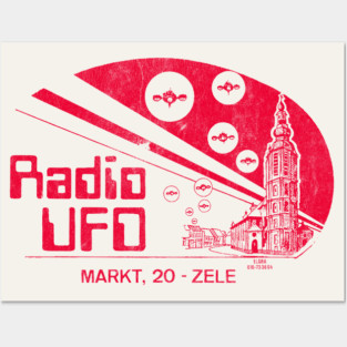 Radio UFO, Belgium / 80s Radio Station Posters and Art