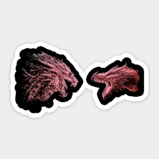 B.A.D (bad ass dragons) Sticker